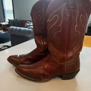 Nocona | Shoes | Vintage Nocona Lizard Boots Incredible  display picture 1